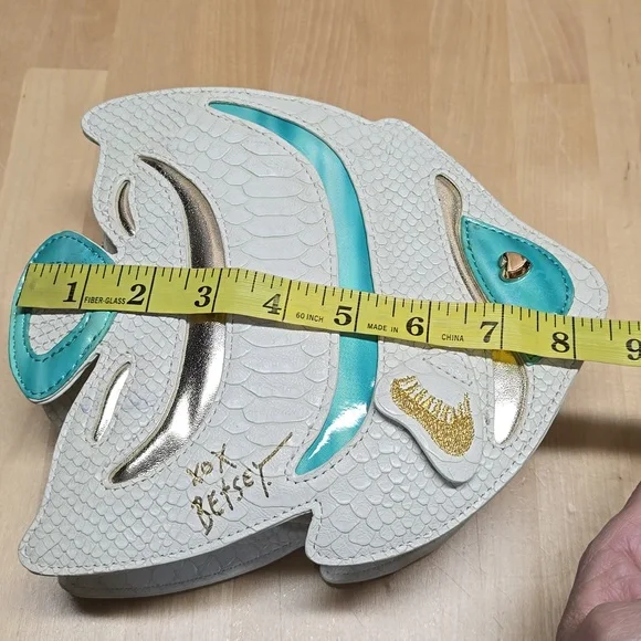 {Betsey Johnson} "Plenty of Fish in the Seas" Crossbody Bag - Picture 14 of 17